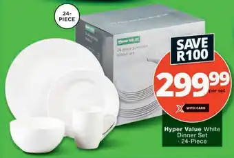 Checkers Hyper Hyper Value White Dinner Set offer