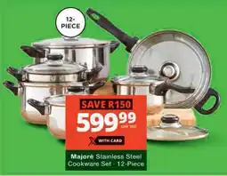Checkers Hyper Majoré Stainless Steel Cookware Set offer