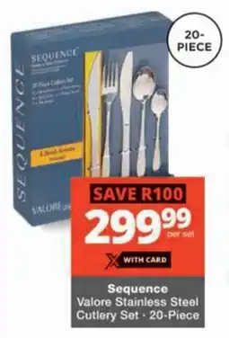 Checkers Hyper Sequence Valore Stainless Steel Cutlery Set offer