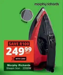 Checkers Hyper Morphy Richards Steam Iron offer