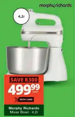 Checkers Hyper Morphy Richards Mixer Bowl offer