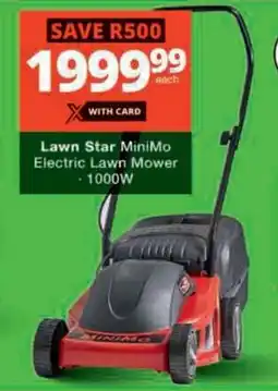 Checkers Hyper Lawn Star MiniMo Electric Lawn Mower offer