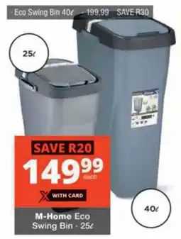 Checkers Hyper M-Home Eco Swing Bin offer