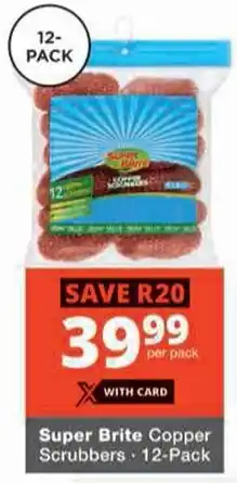 Checkers Hyper Super Brite Copper Scrubbers offer