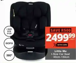 Checkers Hyper Little Me I-Size Car Seat offer