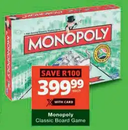 Checkers Hyper Monopoly Classic Board Game offer