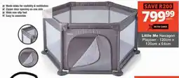 Checkers Hyper Little Me Hexagon Playpen offer