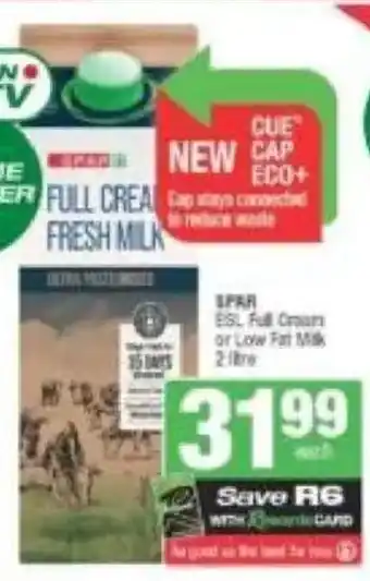 Spar SPAR Full Cream or Low Fat Milk offer
