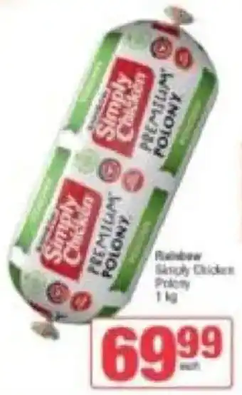 Spar Rainbow Simply Chicken Polony offer