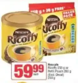 Spar Nescafe Ricoffy or Refill Pouch offer