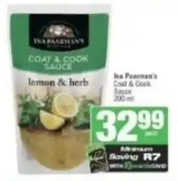 Spar Ina Paarman's Coat & Cook Sauce offer