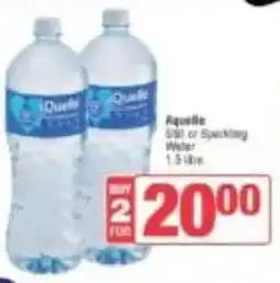 Spar Aquelle Still or Sparkling Water offer