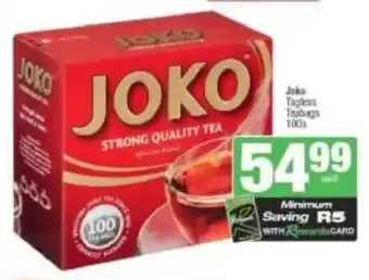 Spar Joko Tagless Teabags offer
