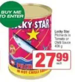 Spar Lucky Star Pilchards in Tomato or Chilli Sauce offer