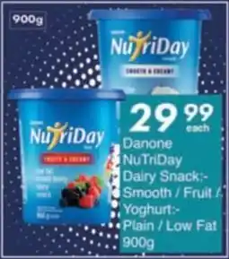 President Hyper Danone NuTriDay Dairy Snack Smooth/ Fruit/ Yoghurt Plain/ Low Fat offer