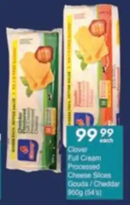 President Hyper Clover Full Cream Processed Cheese Slices Gouda/ Cheddar offer