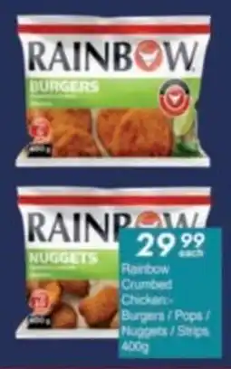 President Hyper Rainbow Crumbed Chicken Burgers/ Pops/ Nuggets/ Strips offer