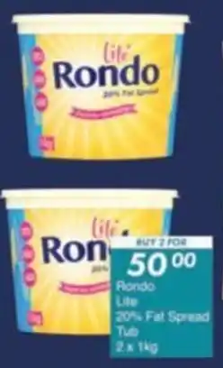 President Hyper Rondo Lite 20% Fat Spread Tub offer