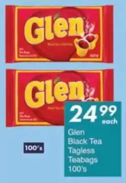 President Hyper Glen Black Tea Tagless Teabags offer