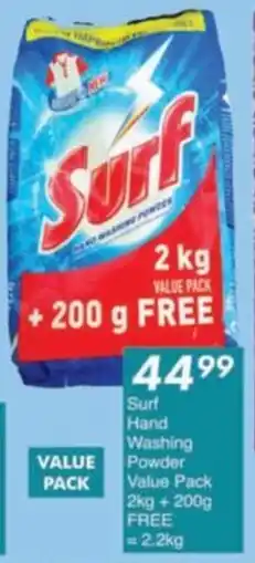 President Hyper Surf Hand Washing Powder Value Pack offer