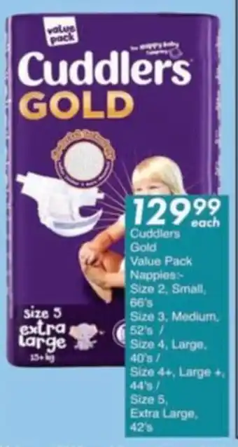 President Hyper Cuddlers Gold Value Pack Nappies offer