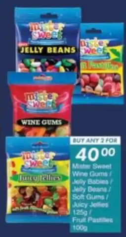 President Hyper Mister Sweet Wine Gums/ Jelly Bables/ Jelly Beans/ Soft Gums/ Juicy Jellies/ Fruit Pastilles offer