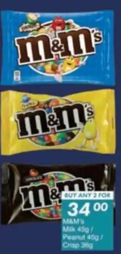President Hyper M&M's Milk/ Peanut/ Crisp offer