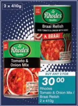 President Hyper Rhodes Tomato & Onion Mix/ Braai Relish offer