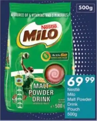President Hyper Nestlé Milo Malt Powder Drink Pouch offer
