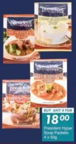 President Hyper President Hyper Soup Packets offer