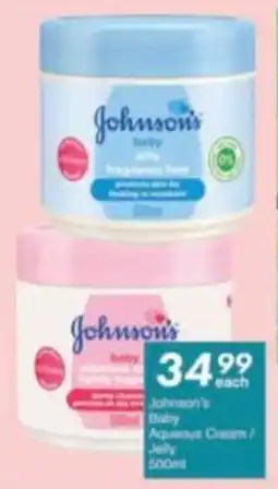 President Hyper Johnson's Baby Aqueous Cream/ Jelly offer