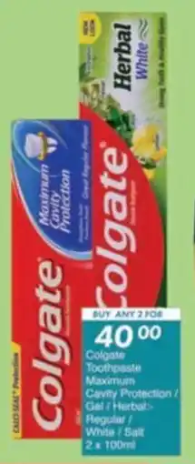 President Hyper Colgate Toothpaste Maximum Cavity Protection/ Gel/ Herbal Regular/ White/ Salt offer