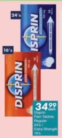 President Hyper Disprin Pain Tablets Regular/ Extra Strength offer