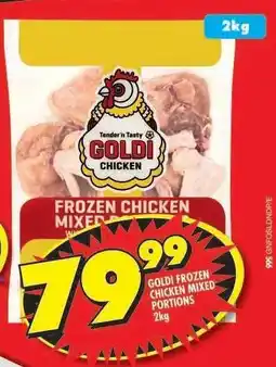 Shoprite GOLDI FROZEN CHICKEN MIXED PORTIONS 2kg offer