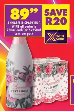 Shoprite ANNABELLE SPARKLING WINE all variants offer