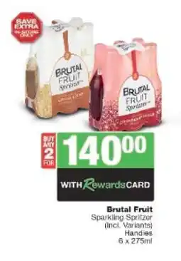 Spar Tops Brutal Fruit Sparkling Spritzer offer