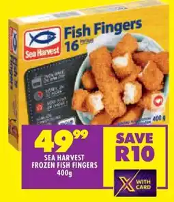 Shoprite SEA HARVEST FROZEN FISH FINGERS 400g offer