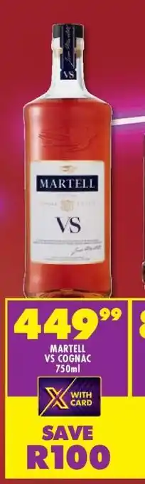 Shoprite Martell VS Cognac 750ml offer