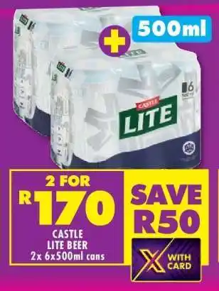 Shoprite CASTLE LITE BEER offer