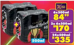 Shoprite Carling Black Label 6x500ml offer