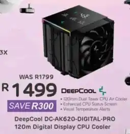 Computer Mania DeepCool DC-AK620-DIGITAL-PRO 120m Digital Display CPU Cooler offer