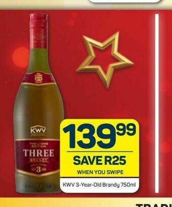 Pick n Pay Kwv 3 year old brandy offer