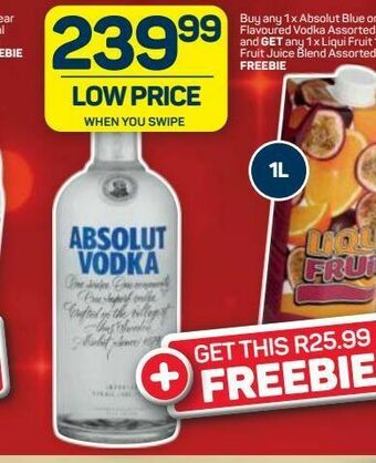 Pick n Pay Absolut vodka offer