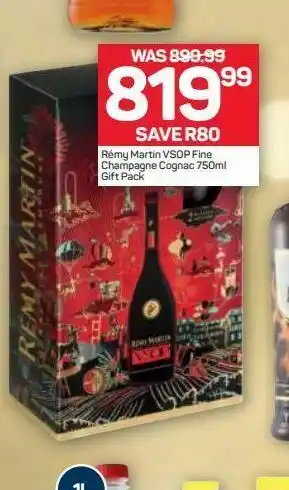 Remy martin vsop fine champagne cognac gift pack