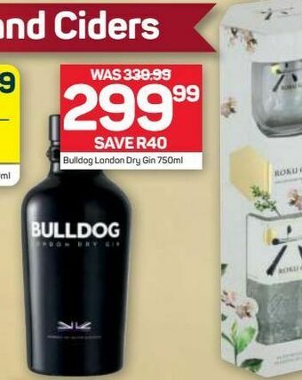 Pick n Pay Bulldog london gin offer