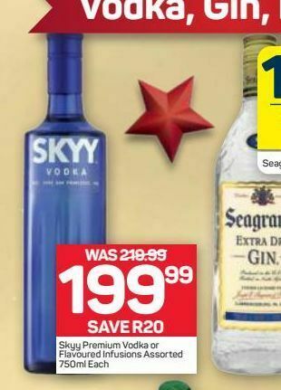 Pick n Pay Skyy vodka offer