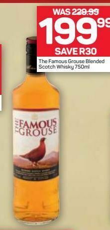 The famous grouse scotch whiskey