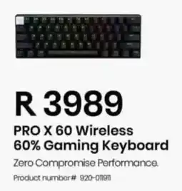 Computer Mania Logitech PRO X 60 Wireless 60% Gaming Keyboard offer