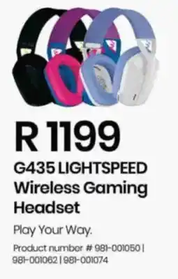 Computer Mania Logitech G435 Lightspeed Wireless Gaming Headset offer