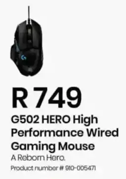Computer Mania Logitech G502 Hero High Performance Wired Gaming Mouse offer
